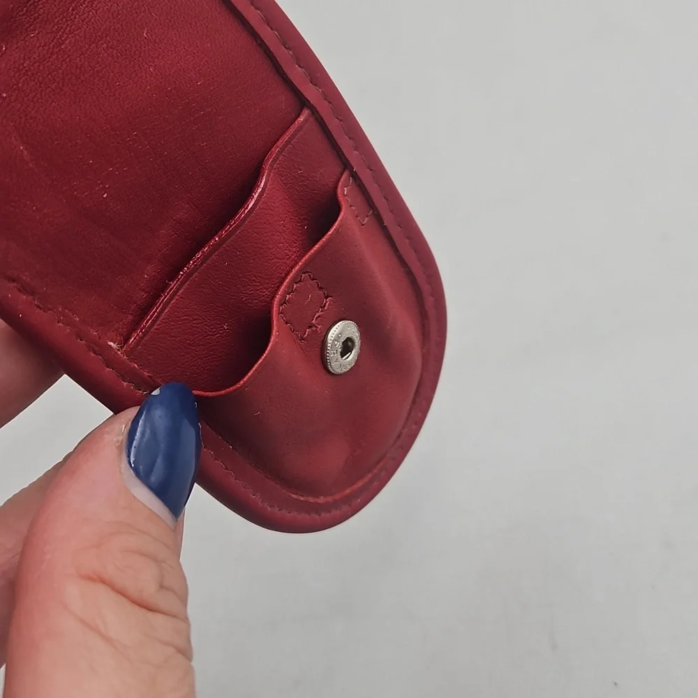 Vintage Coach manicure tool holder vintage Red - Picture 8 of 8